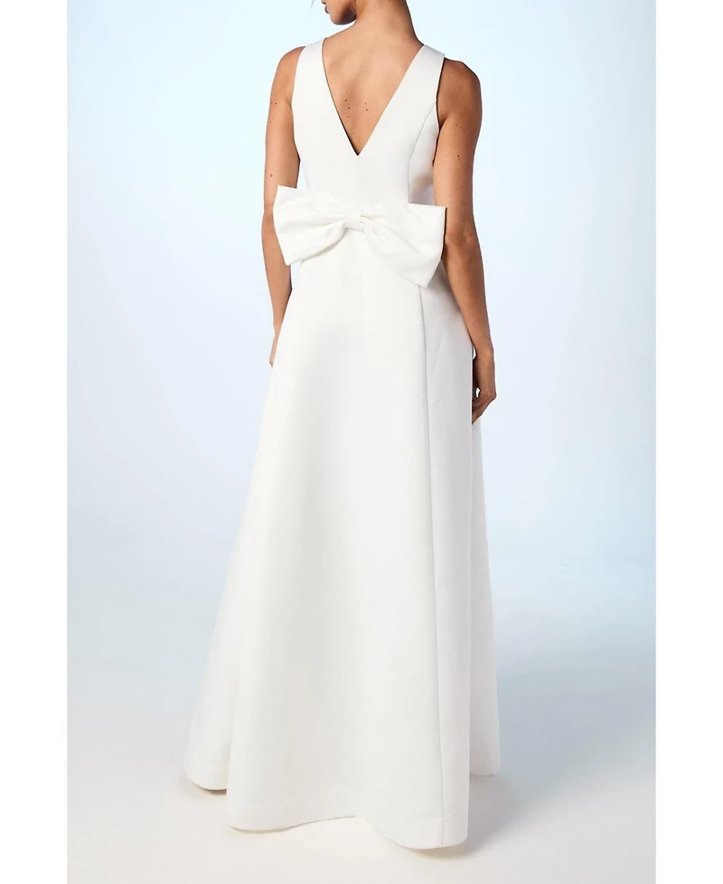 Coast Women's Satin Plunge Maxi Wedding Dress