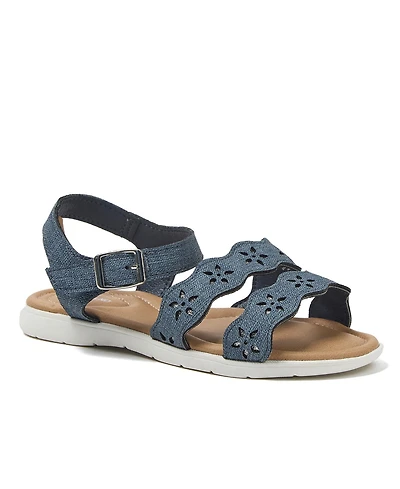Lands' End Girls Easy On Flower Sandals