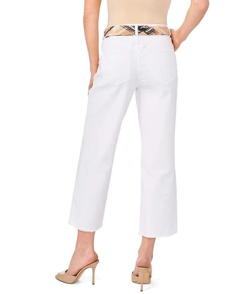 CeCe Women's Straight Leg Cropped Pants