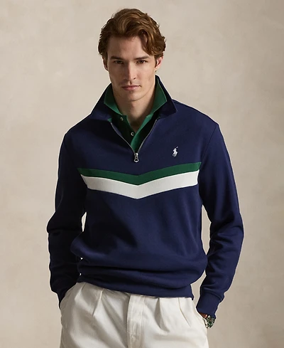 Polo Ralph Lauren Men's Double-Knit Quarter-Zip Sweatshirt