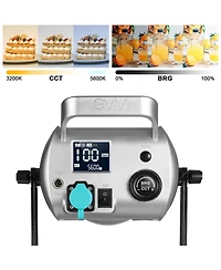 Gvm SD200D Bi-Color Led Video Lights Kit with Lantern Softbox