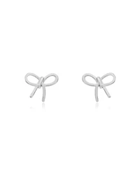 The Lovery Loopy Bow Stud Earrings Sterling Silver