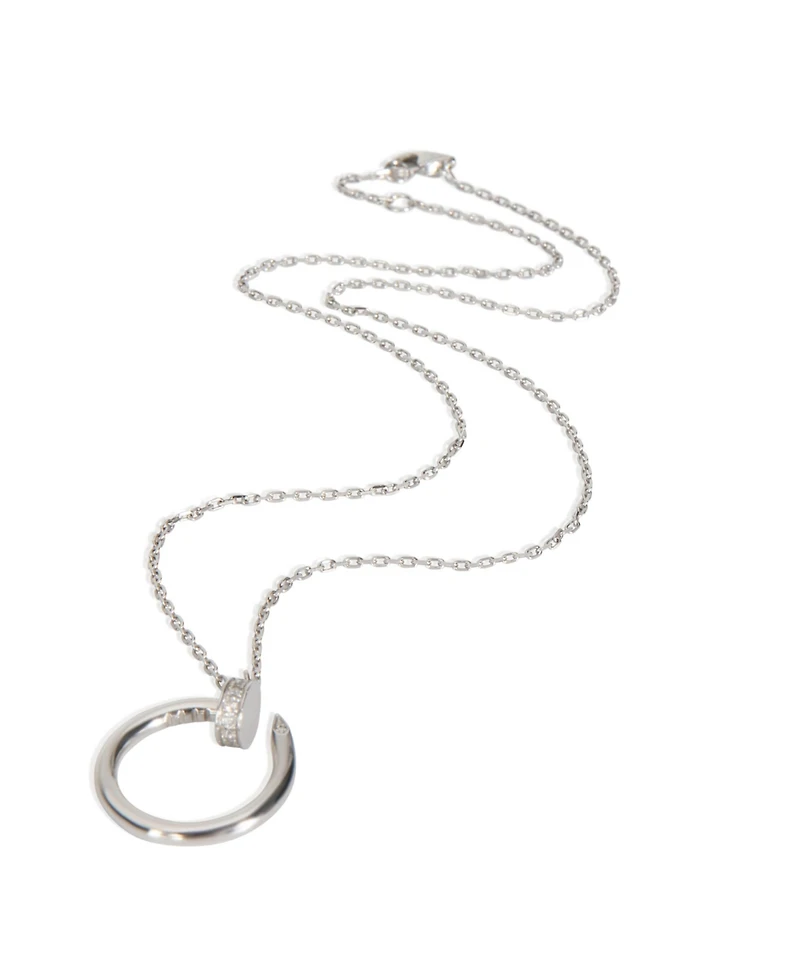 Pre-Owned Cartier White Gold Diamond Juste Un Clou Necklace