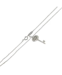 Pre-Owned Tiffany & Co Platinum Diamond Mini Model Petals Key Pendant