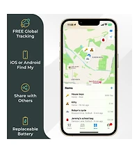Roam Smart Tracker - Bluetooth Item Locator, No Subscription, Waterproof | Apple and Android | 2-Pack