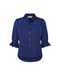 The Noli Shop Women's Cindy Ruffle Sleeve Blouse
