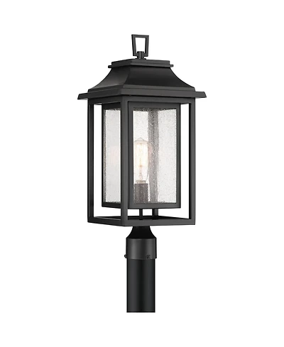 John Timberland Cecile 23 High Mission Outdoor Post Mount Light Fixture Pole Porch House Box Lantern Weatherproof Clear Glass Shade