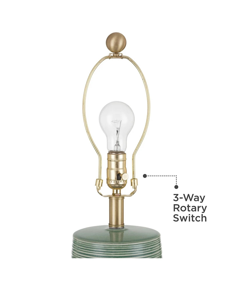 360 Lighting Kerry 28 1/2" High Stripes Ceramic Table Lamp