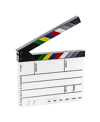 Clar 9-Section Acrylic Production Slate with Color Clapper Sticks (9.25 x 11")