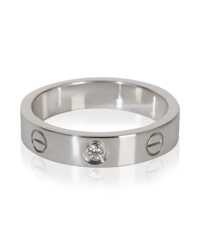 Pre-Owned Cartier White Gold Diamond Small Model Love Ring