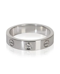 Pre-Owned Cartier White Gold Diamond Small Model Love Ring