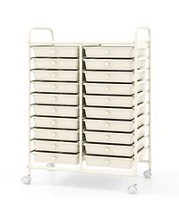 Slickblue Rolling Storage Cart 20 Drawer Organizer for Studio Use