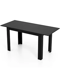 Slickblue Extendable Dining Table 47 to 62 Inches Seats 4-8 Rectangular