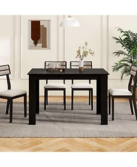 Slickblue Extendable Dining Table 47 to 62 Inches Seats 4-8 Rectangular