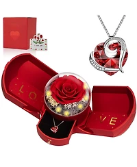 Gnuadz Preserved Rose Necklace Gift For Women