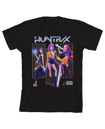 Kpop Demon Hunters Boy's Crew Neck Short Sleeve T-shirt