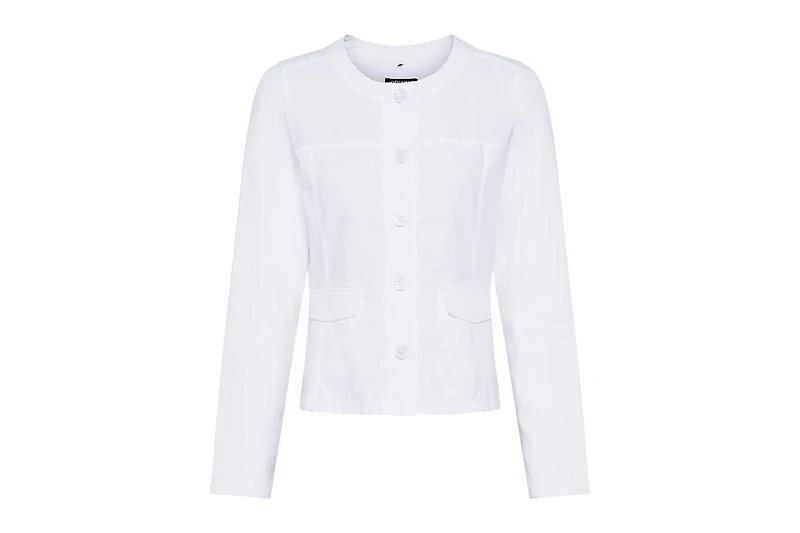 Olsen Women's Mixed Media Jersey Jacket