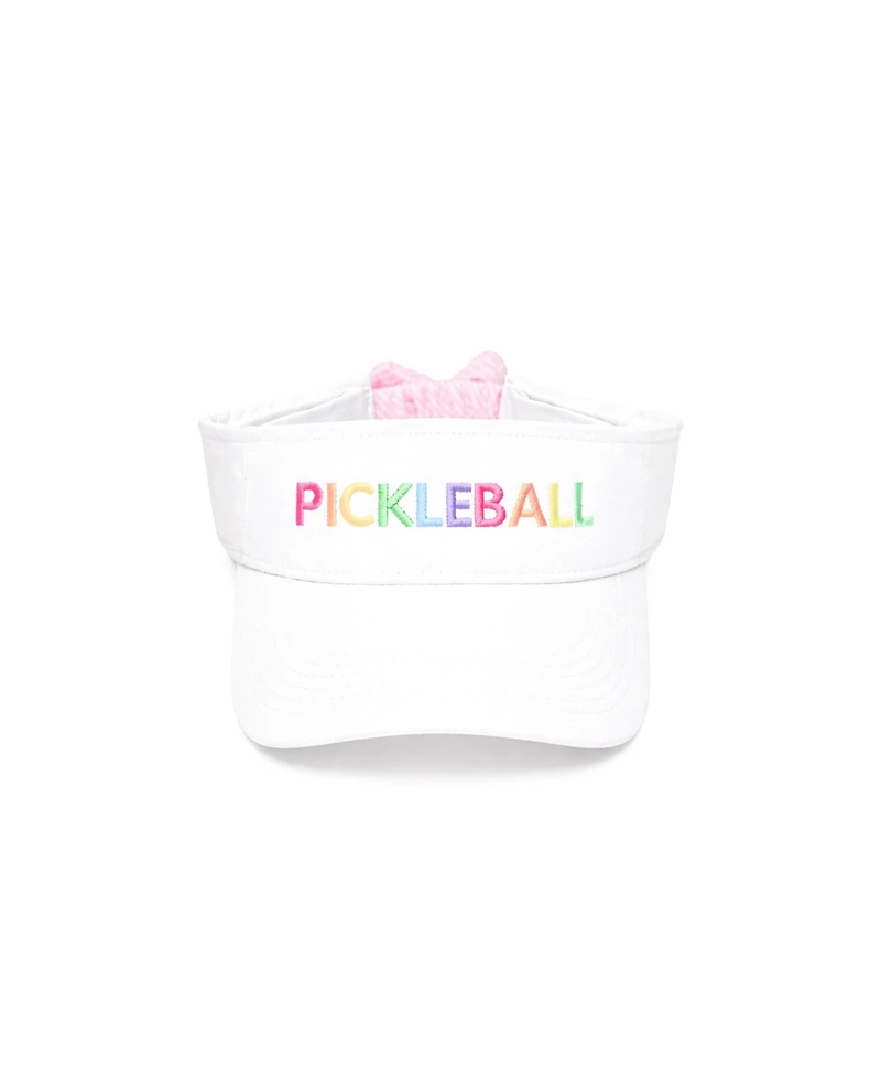 Bits & Bows Girls Little/Big Pickleball Bow Visor