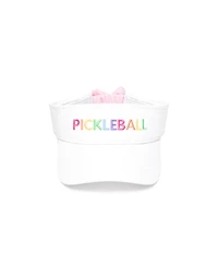 Bits & Bows Girls Little/Big Pickleball Bow Visor