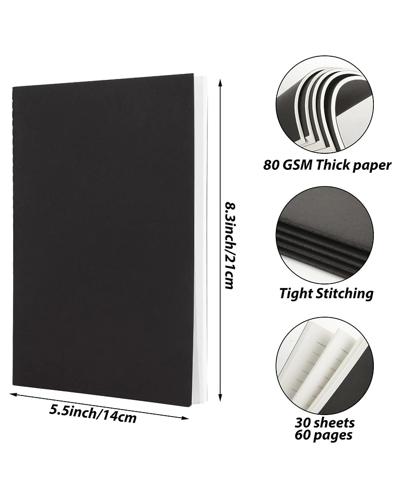 Gnuadz A5 Lined Journal Notebook Travel Writing School Office Bulk