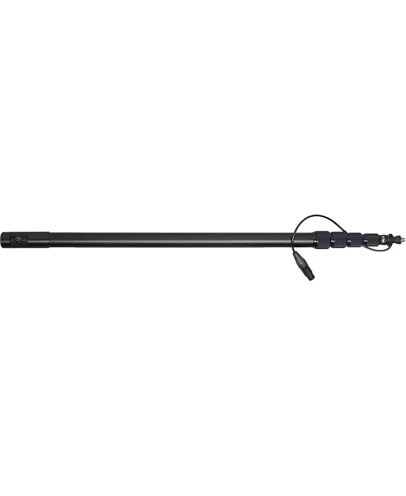 K-Tek 2.7inch to 9. 2inch 5-Section Aluminum Avalon Series Boom Pole with Coiled Cable, Right Angle Fem and Male Xlr, Side Exit