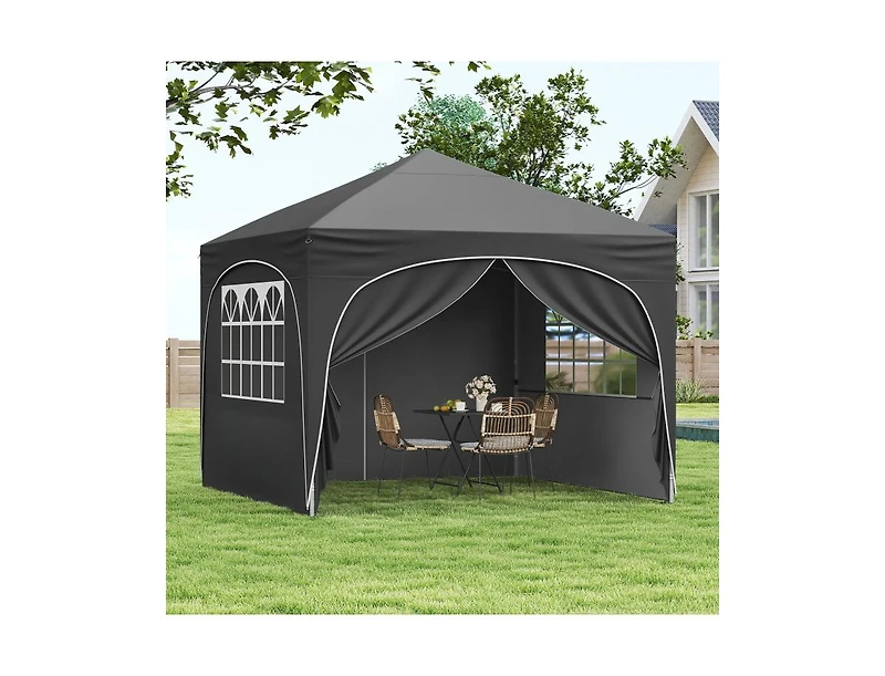 Boyel Living 10 X Ft Pop up Canopy Tent with 4 Removable Sidewalls