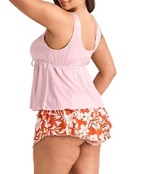 Adore Me Plus Lavern Pajama Tank Top & Shorts Set