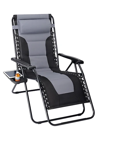 Yiortwo Zero Gravity Recliner Chair Folding Outdoor Lounge with Cushion