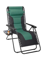 Yiortwo Zero Gravity Recliner Chair Folding Outdoor Lounge Chair with Cushion