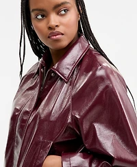 Madden Girl Juniors' Faux-Leather Jacket