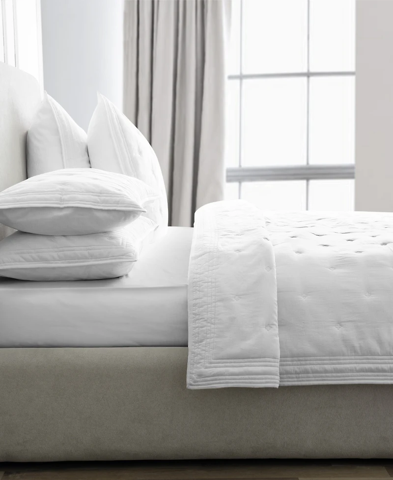 Michael Aram Tufted Quilted Cotton Coverlet, Queen