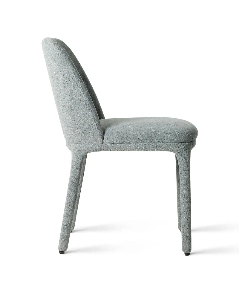 Maison Boucle Set of 2 Upholstered Dining Chairs, 19.5" Modern Side Chairs