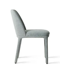 Maison Boucle Set of 2 Upholstered Dining Chairs, 19.5" Modern Side Chairs