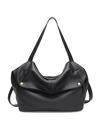 Susu Sia Large Pebbled Leather Hobo Bag Slouchy Shoulder with Adjustable Crossbody Strap Soft Everyday Tote Purse for Women