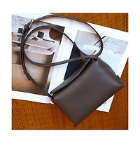 Susu Ivy Small Pebbled Leather Crossbody Bag Minimalist Shoulder Lightweight Everyday Purse for Women