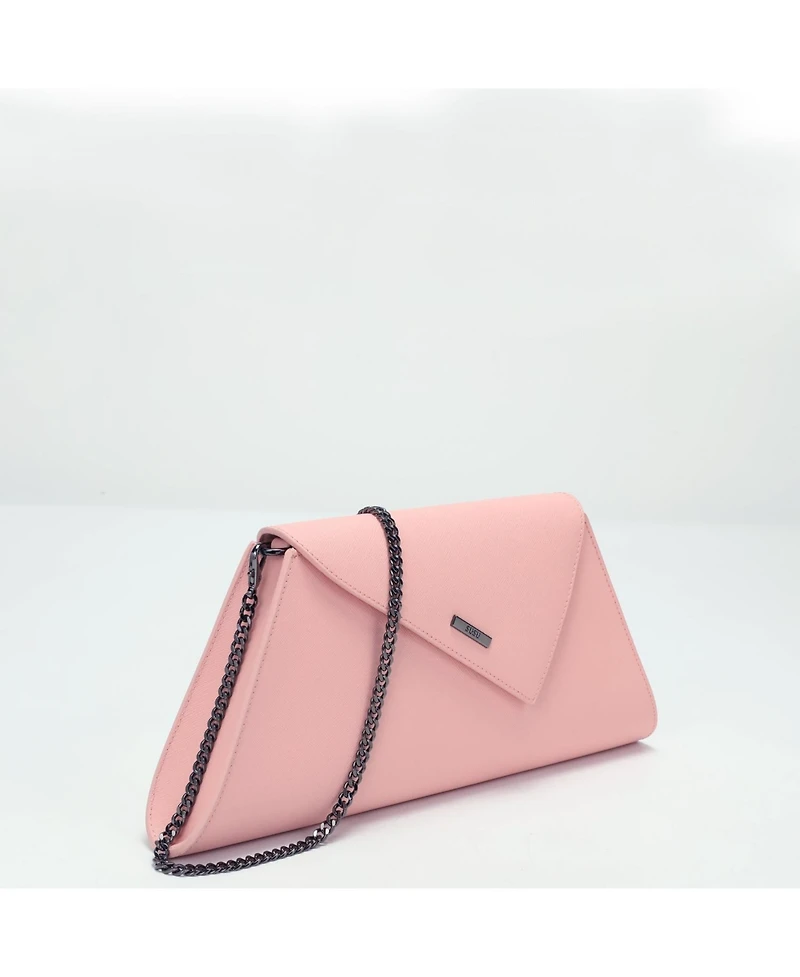 Susu Women's Saffiano Leather Envelope Clutch Purse Crossbody Evening Bag with Chain Strap Elegant Handbag