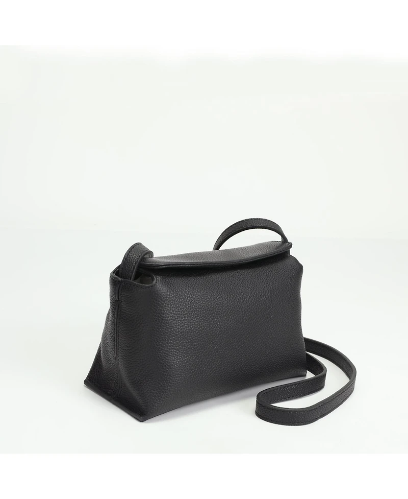 Susu Ivy Small Pebbled Leather Crossbody Bag Minimalist Shoulder Lightweight Everyday Purse for Women