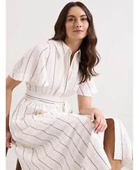 Phase Eight Women's Marielle Striped Shirt Dress