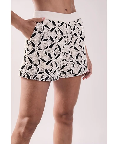 English Factory Women's Crochet Shorts