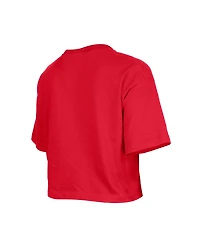 New Era Girl's Red Tampa Bay Buccaneers Flip Sequin Boxy T-Shirt