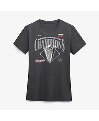 Nike Women's Anthracite Venezuela Baseball 2026 World Classic Champions Locker Room T-Shirt