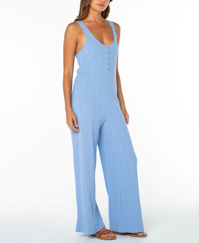Roxy Women's Cotton-Blend Running Tide Jumpsuit