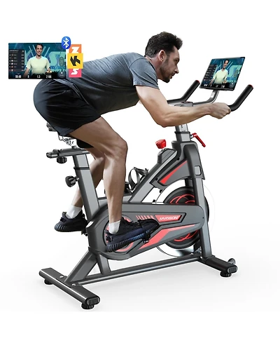 Harison Magnetic Exercise Bike for Home, 350 lbs Capacity, Adjustable with App