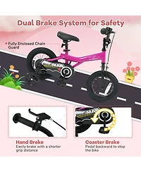 Slickblue Toddler Easy-Learn Bike with Detachable Training Wheels
