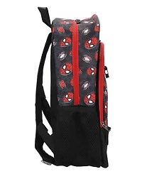 Spider-Man Boys' All Over Print Backpack, Lunch Bag, Pencil Case and Key Chain, 4-Piece Set