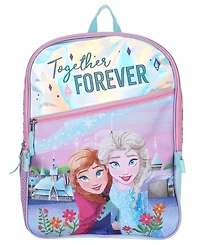 Spider-Man Boys' and Girls' Frozen Backpack, Lunch Bag, Pencil Case, Key Chain and Carabiner, 5-Piece Set