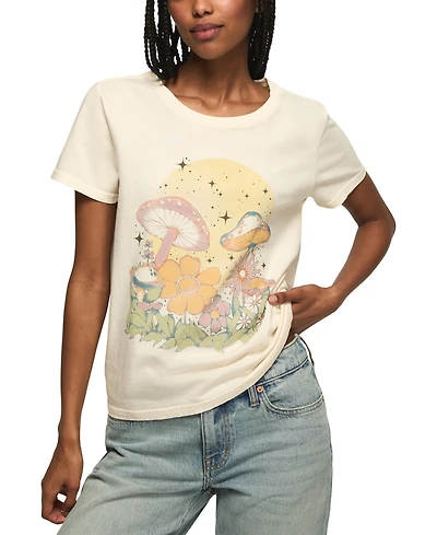 Lucky Brand Women's Floral Classic Crewneck T-Shirt