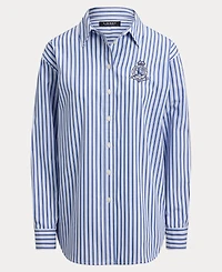 Lauren Ralph Women's Striped Long-Sleeve Shirt