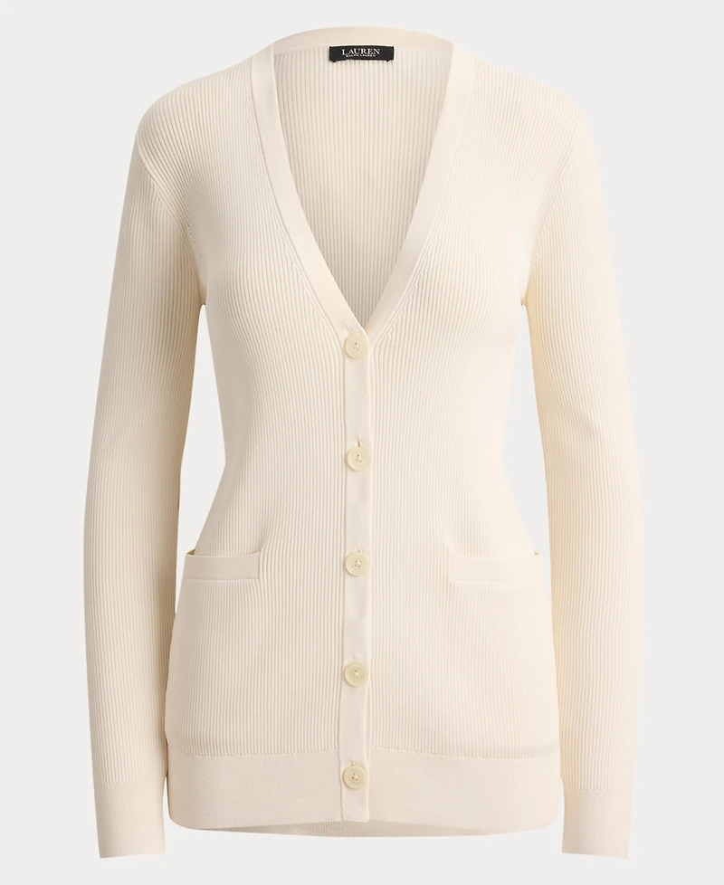 Lauren Ralph Women's Slim-Fit Long-Sleeve Cardigan Sweater