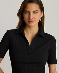 Lauren Ralph Women's Johnny Collar Polo T-Shirt